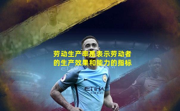 劳动生产率是表示劳动者的生产效果和能力的指标