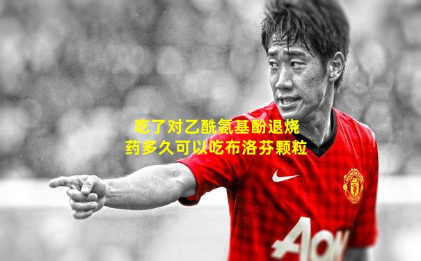 吃了对乙酰氨基酚退烧药多久可以吃布洛芬颗粒