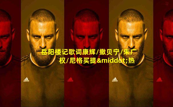岳阳楼记歌词康辉/撒贝宁/朱广权/尼格买提·热合曼