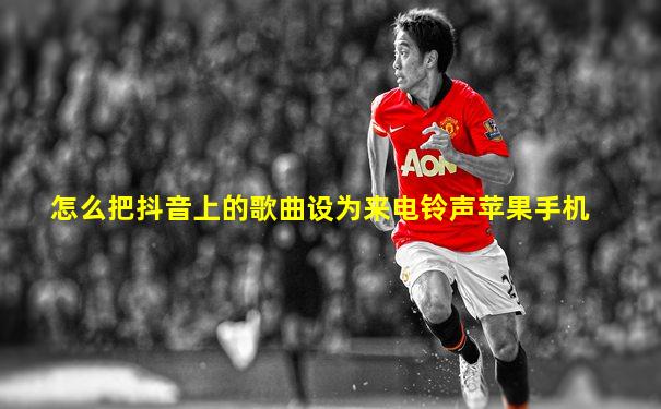 怎么把抖音上的歌曲设为来电铃声苹果手机