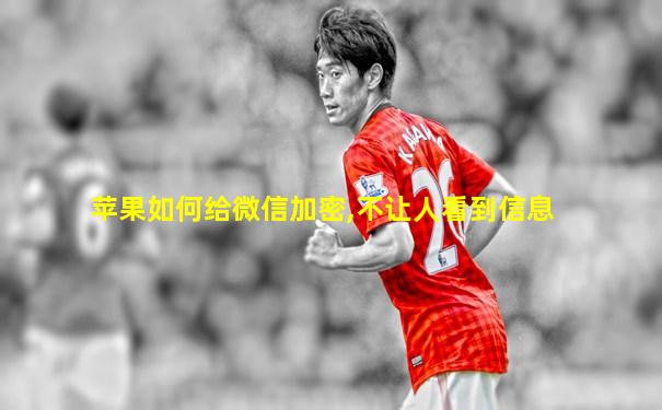 苹果如何给微信加密,不让人看到信息