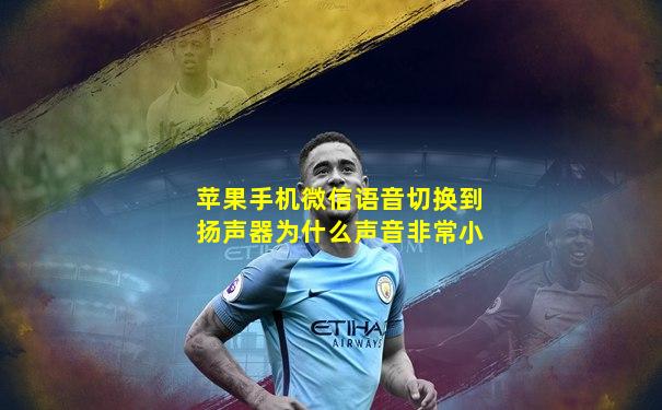 苹果手机微信语音切换到扬声器为什么声音非常小