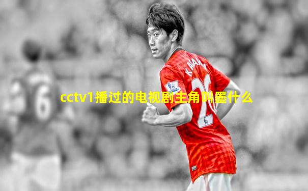 cctv1播过的电视剧主角叫墨什么