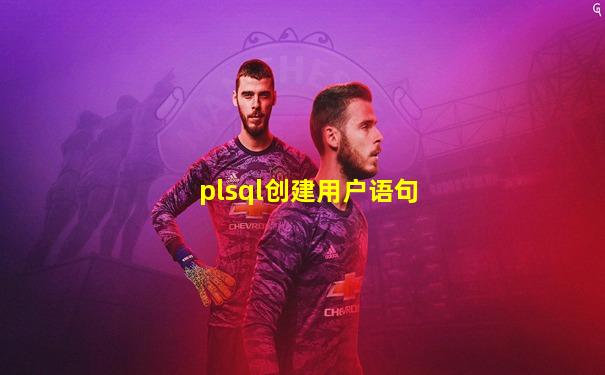 plsql创建用户语句