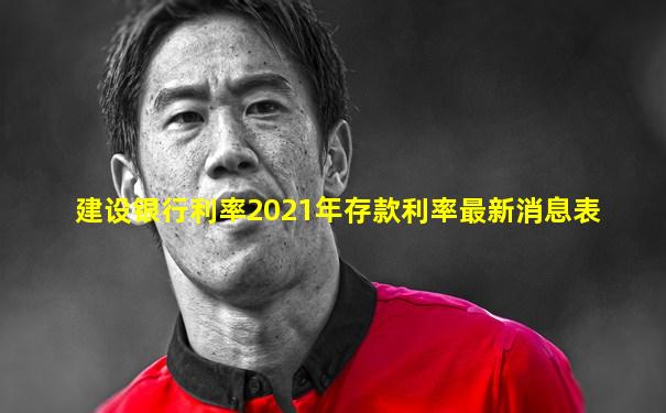 建设银行利率2021年存款利率最新消息表